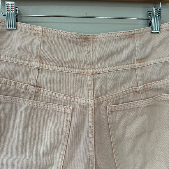 Ulla Johnson Alvin High Waist Denim Shorts Sweetbriar Pink Acid - Picture 7 of 13
